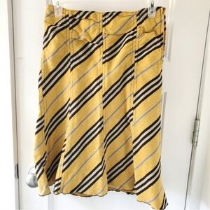 Burberry Blue Label Yellow Plaid Skirt US Small